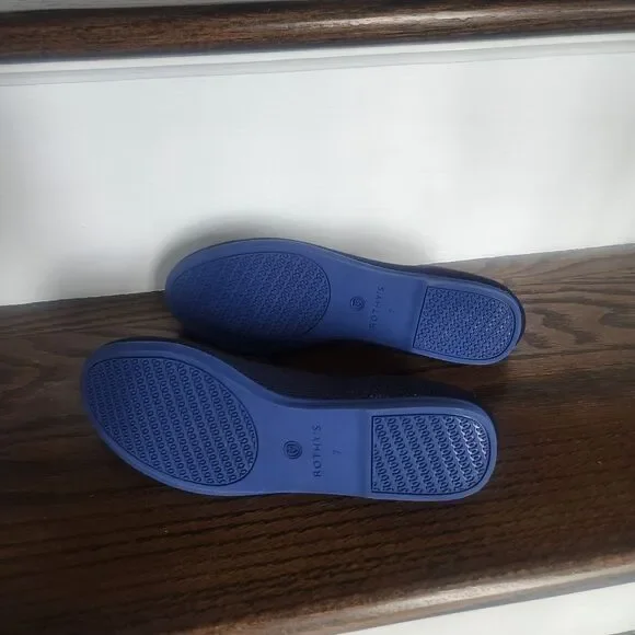 NIB Rothy’s The Daily Round Toe Flat RARE RETIRED COLOR-Size 7-Navy Solid - Picture 7 of 11
